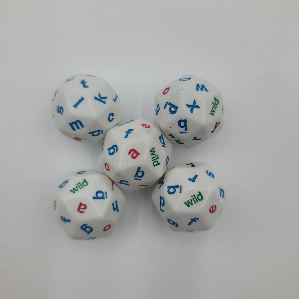 Koplow‎ Games KP12985 Alphabet Dice Set 5 Piece 30-Sided Spelling Games